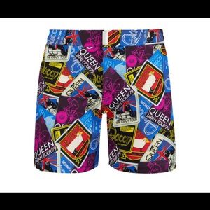 Vilebrequin x Queen Men’s Flat belt swim shorts XL